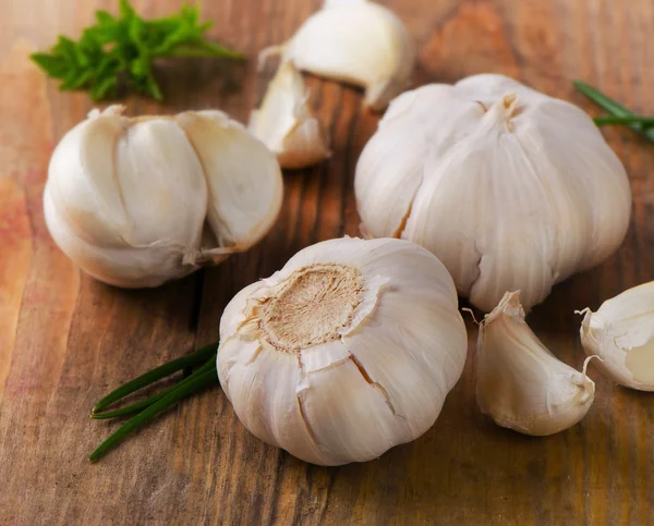 Fresh Organic garlic — Stock Photo, Image