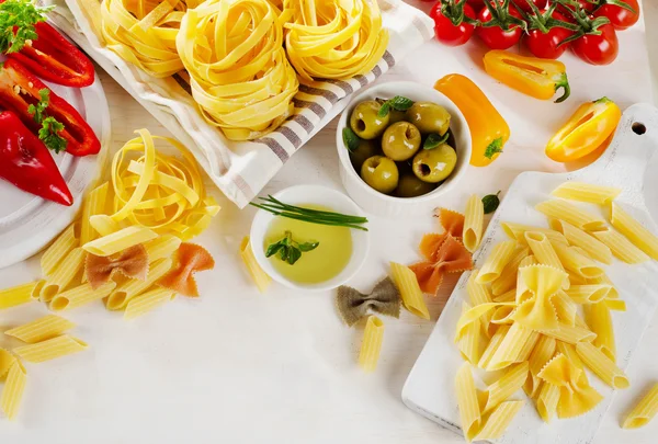 Ingredienti alimentari freschi italiani — Foto Stock