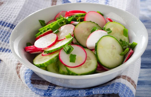 Salada sã fresca com um rabanete — Fotografia de Stock