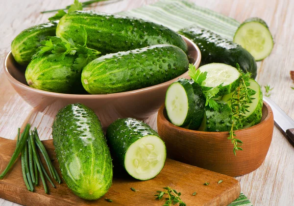 Fresh cucumbers — Stock Photo, Image