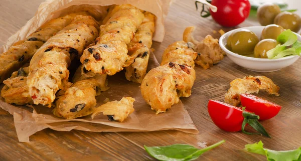 Homemade Bread Sticks — Stock Photo, Image