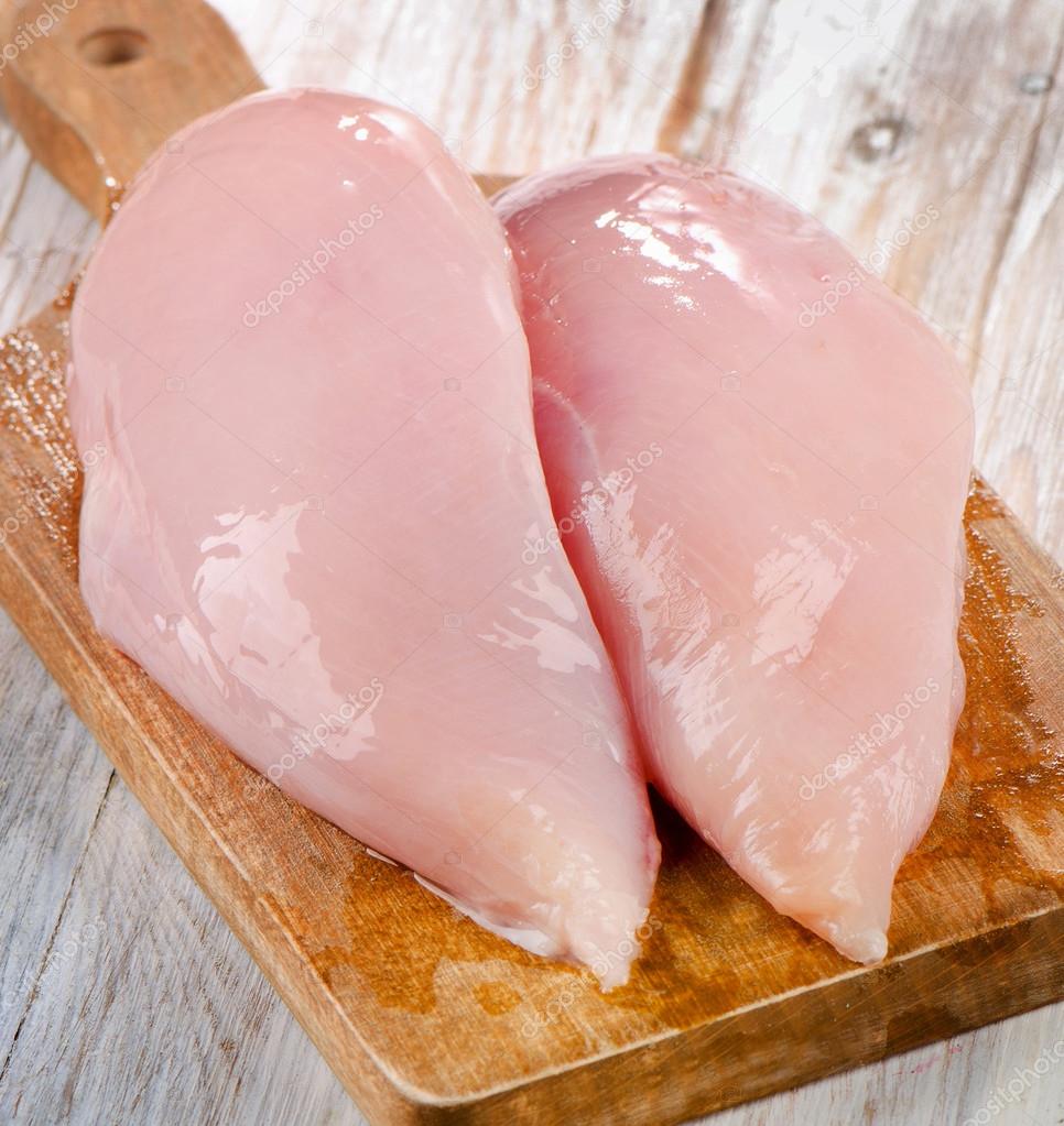 Raw chicken breast fillets Stock Photo by ©bit245 73269485