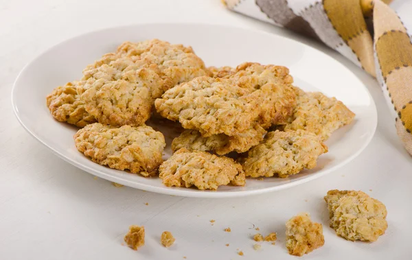 Frissen sült zabliszt cookie-k — Stock Fotó