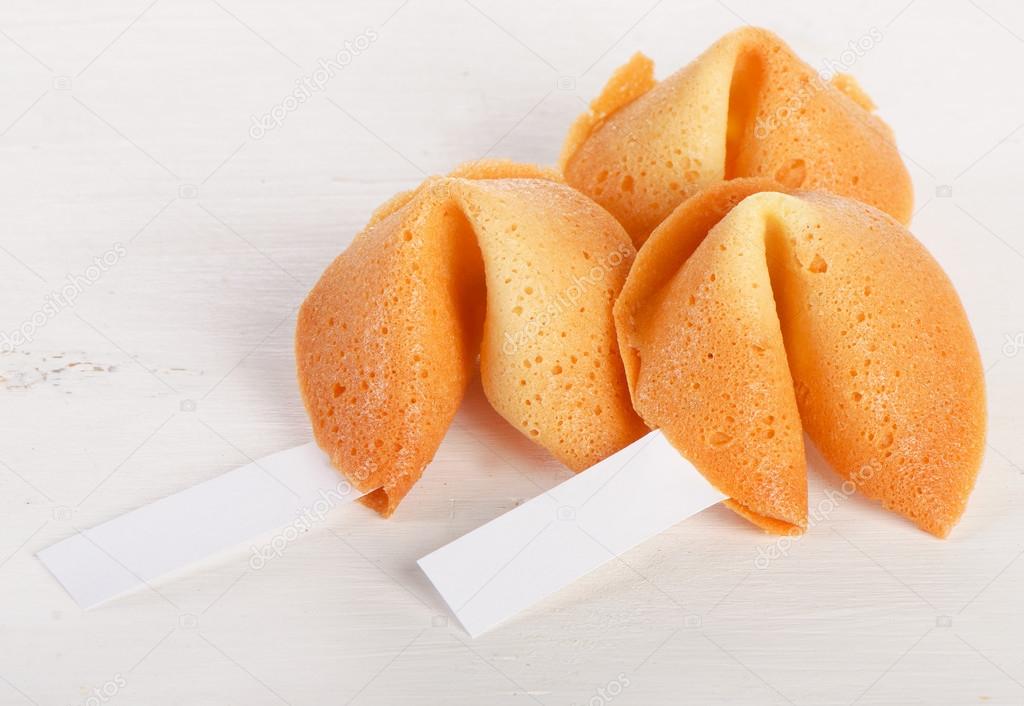 Fortune cookies  on a white background