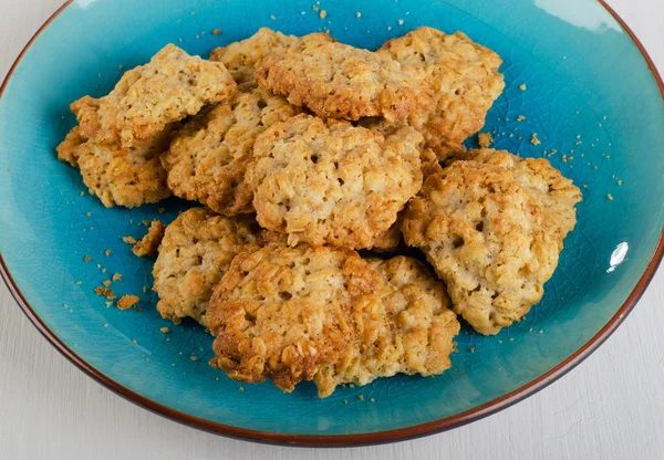 Biscotti di farina d'avena appena sfornati — Foto Stock