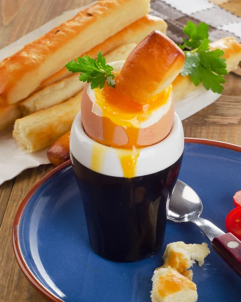 Soft boiled egg — Stock Photo, Image