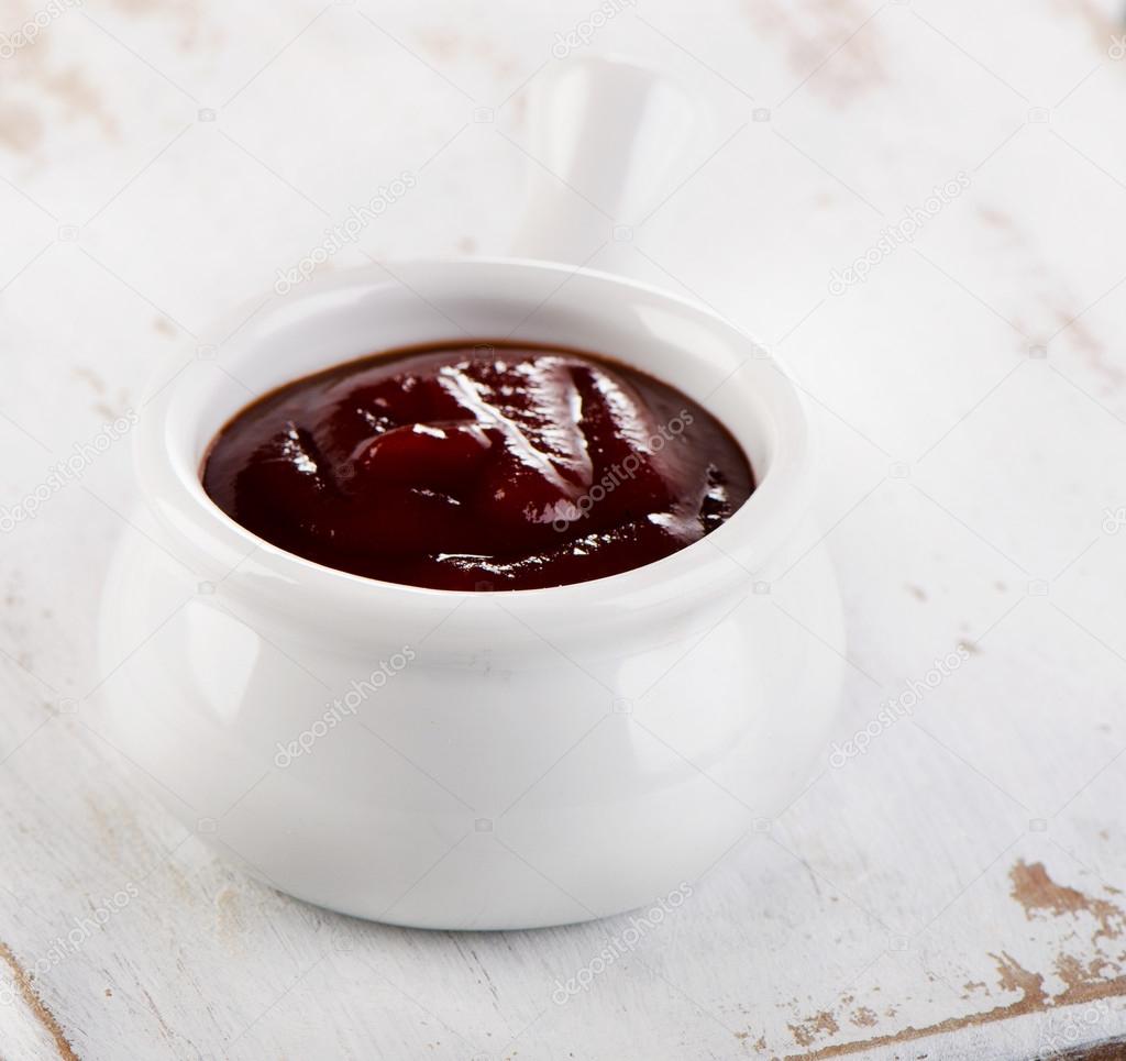 Bowl of barbecue sauce