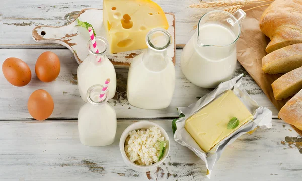 Productos lácteos y huevos —  Fotos de Stock