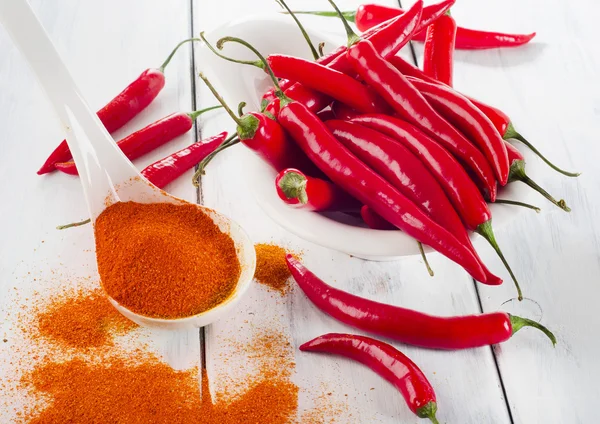 Red chili peppers — Stock Photo, Image