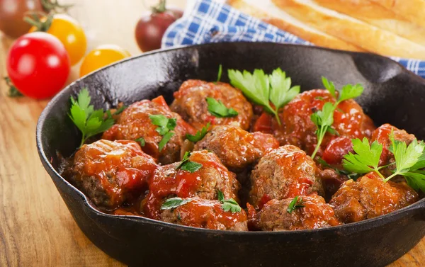 Homemade Meatballs with Tomato Sauce — Stock Photo, Image