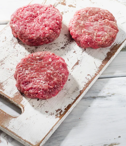 Carne bovina Bife hambúrguer rissóis — Fotografia de Stock