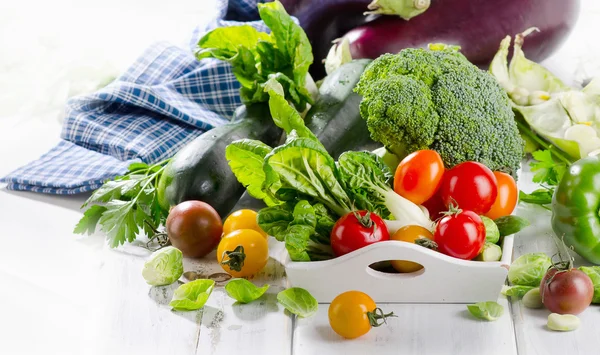 Verduras ecológicas frescas — Foto de Stock