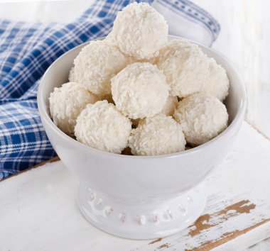 Beyaz çikolata Hindistan cevizi şeker