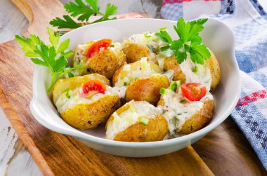 Sıcak Baked patates