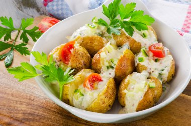 Sıcak Baked patates