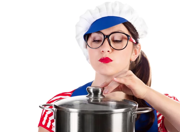 Woman chef cook — Stock Photo, Image