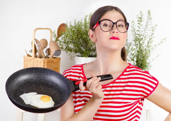 Portrait of young funny woman — Stock Photo, Image