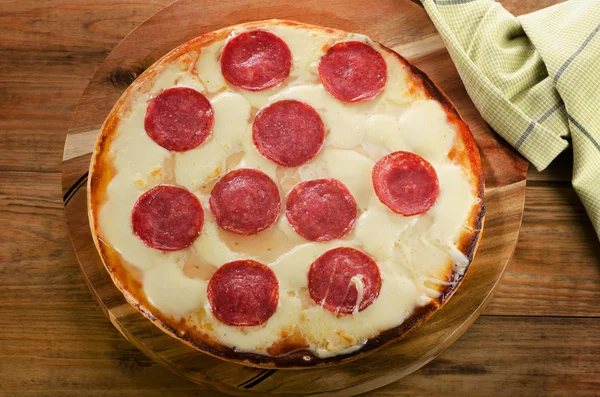 Pepperoni Pizza chutné — Stock fotografie