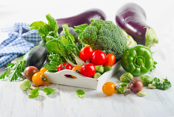 Assortimento di verdure biologiche sane . — Foto Stock