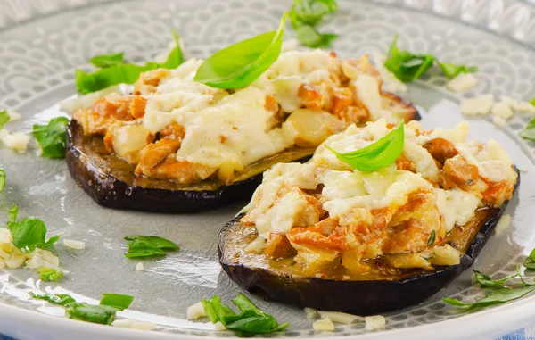 Läckra bakad aubergine — Stockfoto