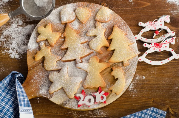 Biscoitos caseiros de Natal — Fotografia de Stock