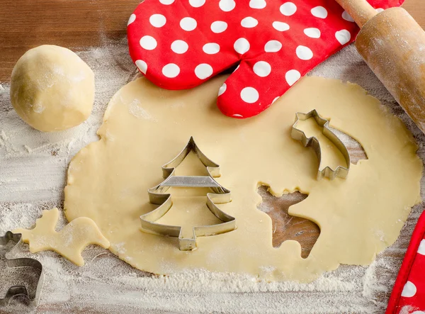 Ingredientes para galletas de Navidad . —  Fotos de Stock