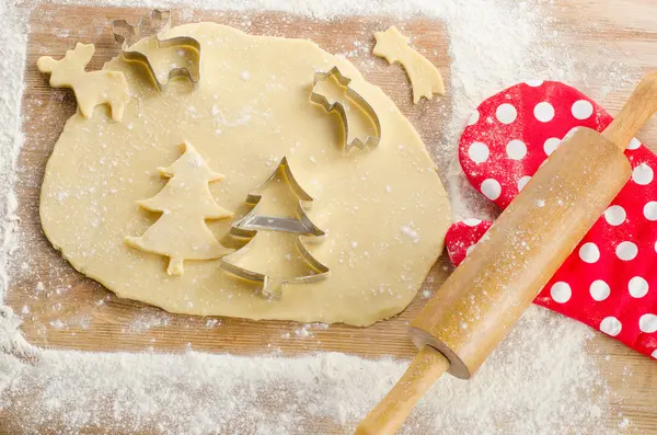 Close-Up Noel kurabiyeleri — Stok fotoğraf