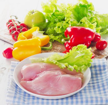 Sağlıklı Diyet dengeli gıda kavramı.