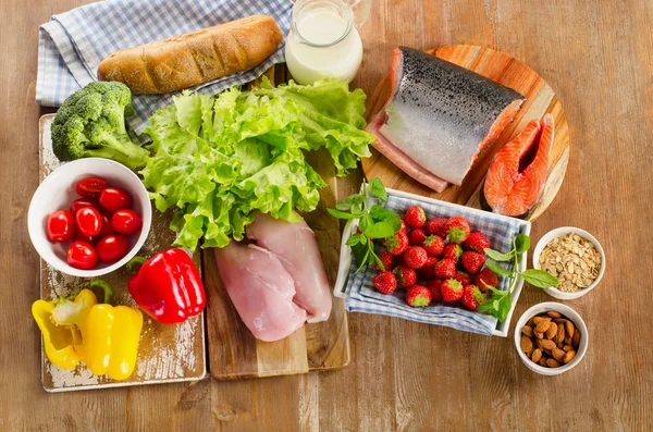 Dieta equilibrada, concepto de comida saludable — Foto de Stock