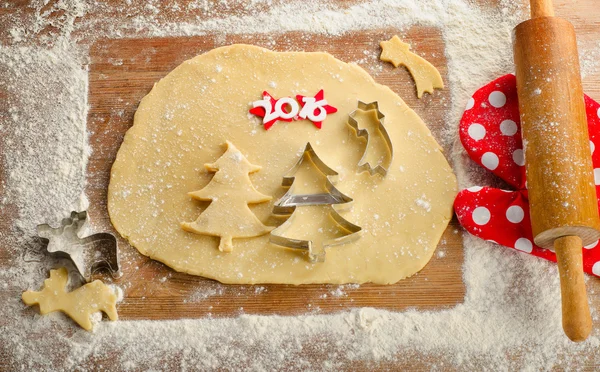 Galletas en una mesa de madera. —  Fotos de Stock