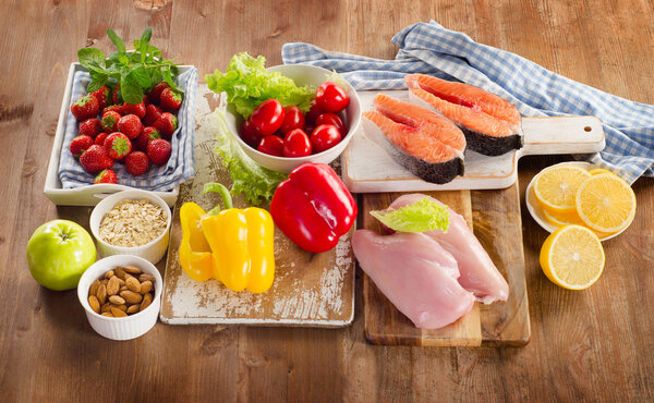 Сбалансированное питание, концепция здорового питания
