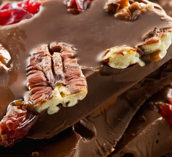 Gebroken chocolade close-up — Stockfoto