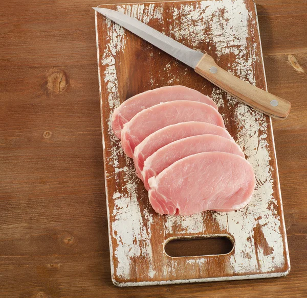 Fresh pork chops — Stock Photo, Image