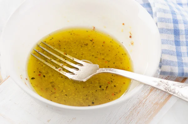 Bir kase salata sosu — Stok fotoğraf
