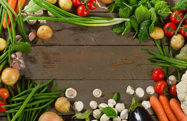 Marco de verduras ecológicas —  Fotos de Stock