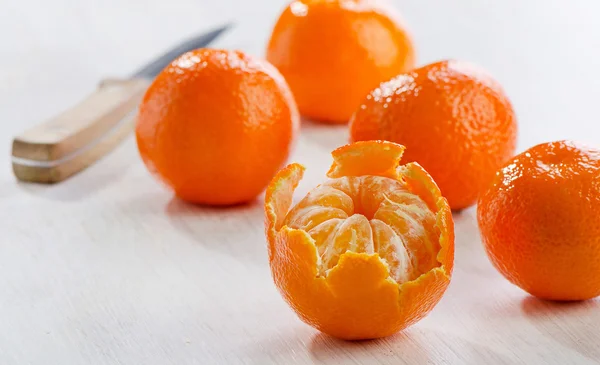 Świeże, dojrzałe mandarynki — Zdjęcie stockowe