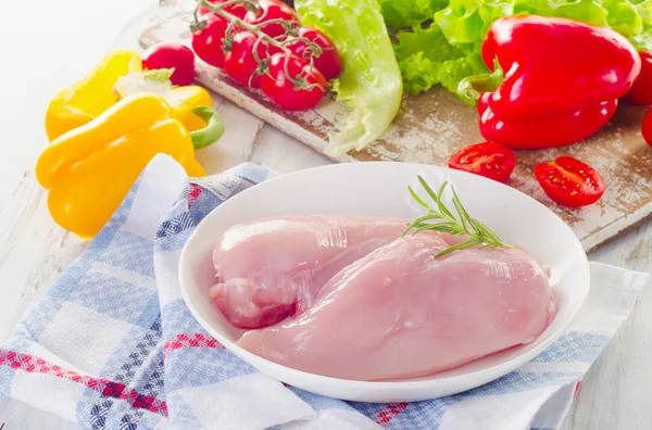 Raw chicken breasts — Stock Photo, Image