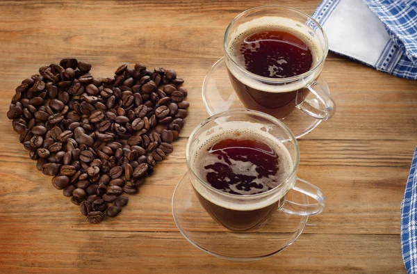 Dos tazas de café — Foto de Stock