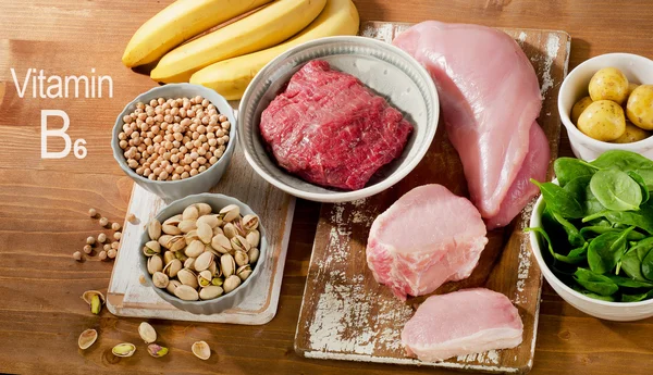 Products Highest in Vitamin B6 — Stock Photo, Image