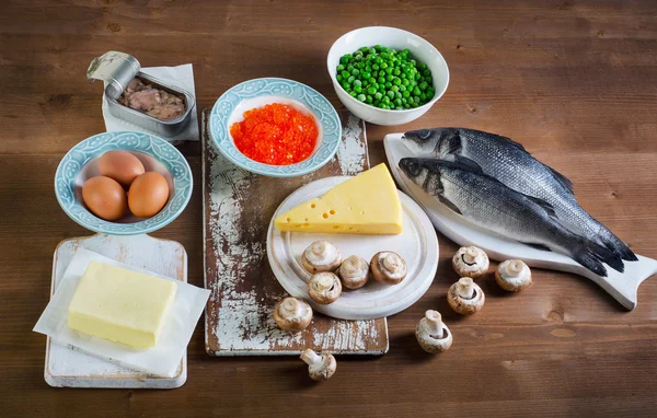 Potraviny, které jsou nejvyšší v vitaminu D — Stock fotografie