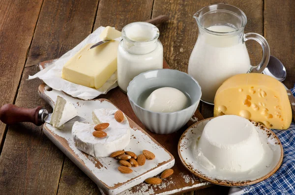 Смачні молочних продуктів — стокове фото