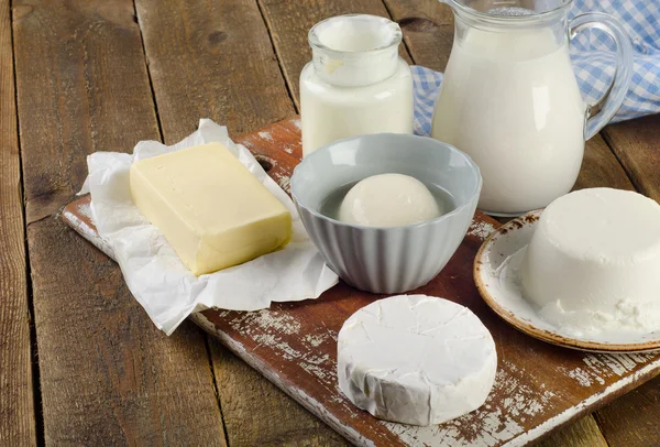 Friss tejtermékek — Stock Fotó