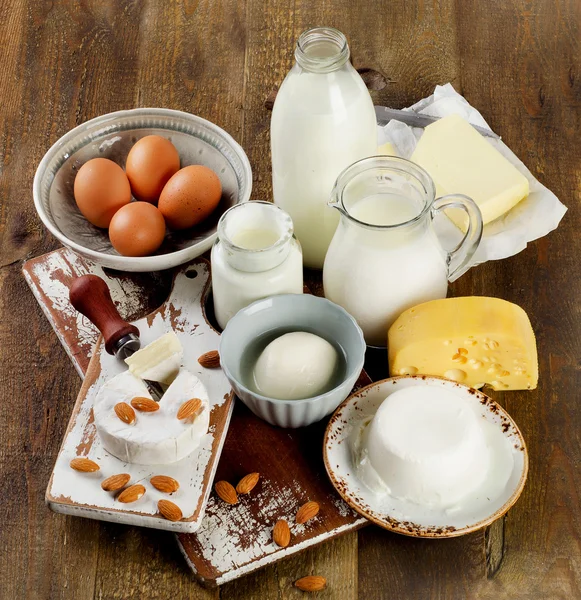 Ízletes, egészséges, tejtermékek — Stock Fotó