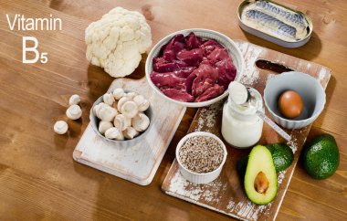 Yemek Vitamin B5 içinde en yüksek