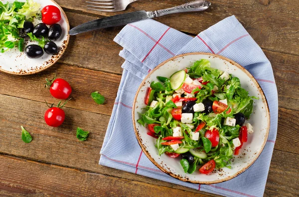 Fresh Greek salad. — Stock Photo, Image