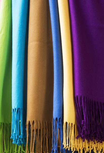 Folded scarves  background — Stock Photo, Image