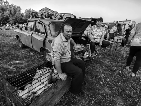 Mercato contadino nei Carpazi - Alto Res — Foto Stock