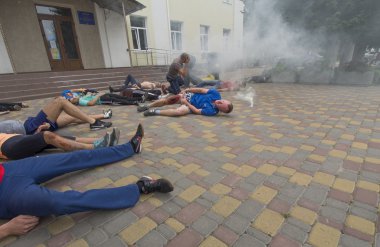 Kızıl Haç terörist saldırı eğitimi