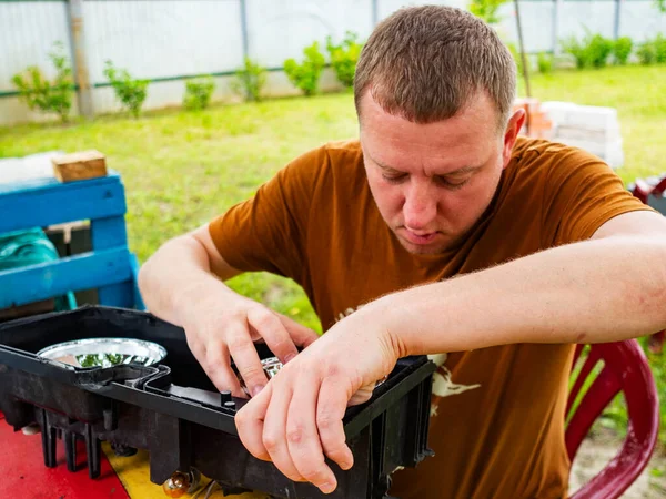 Copropietario Una Pequeña Empresa Transporte Como Seguidor Circular Economy Está —  Fotos de Stock