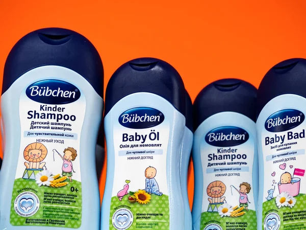 Киев Украина Июня 2021 Года Этой Иллюстрации Bubchen Baby Oil — стоковое фото